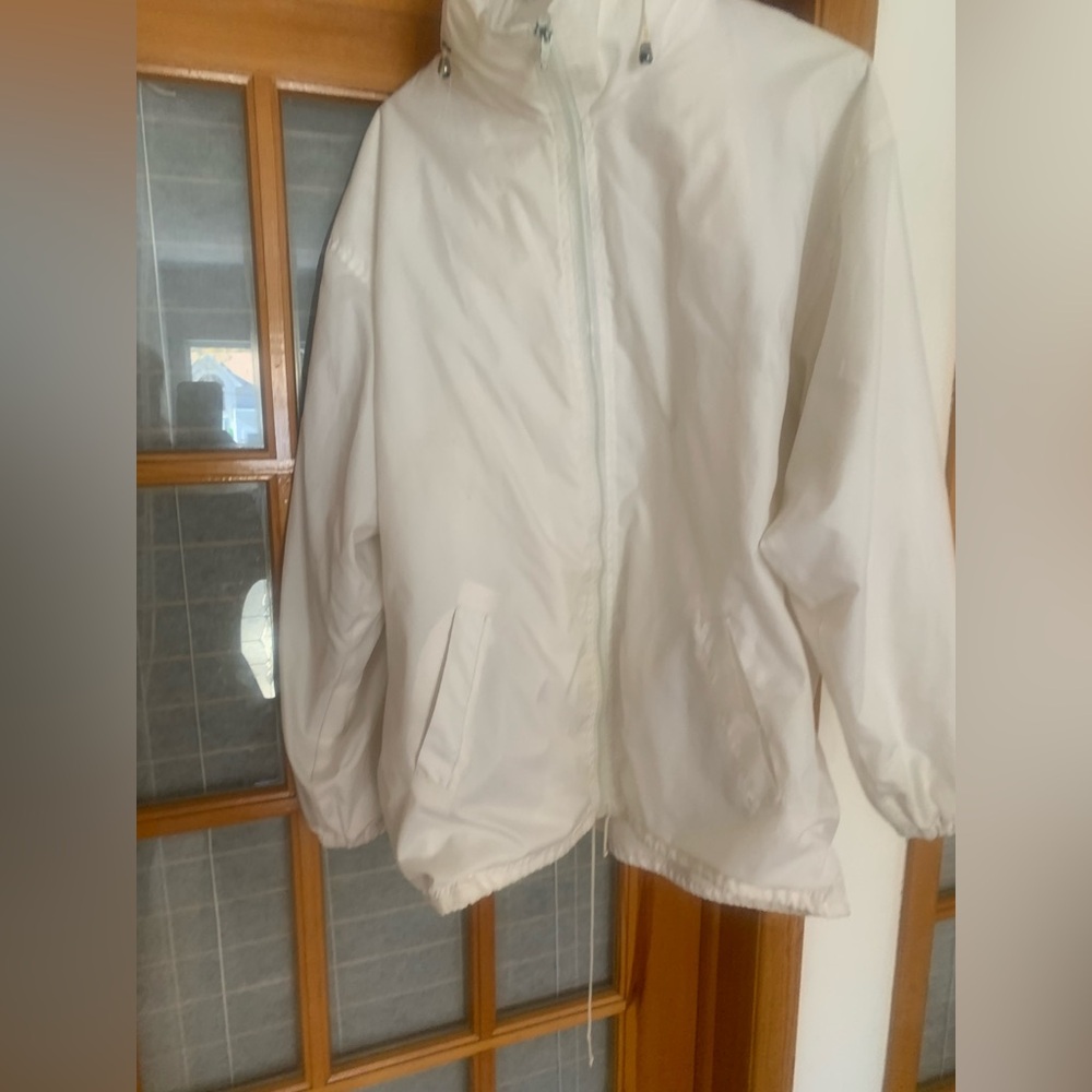Puma fleece lining Classic White Zip-Up wind spring fall Jacket